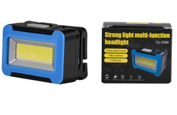 Linterna Vincha Frontal Super Brillante para Cabeza, Impermeable, COB, LED, Camping y Pesca