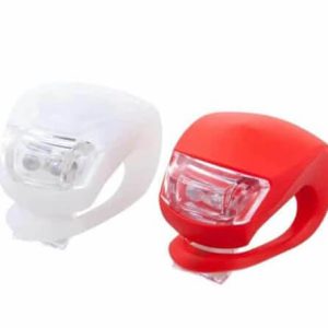 Luces Led Silicona Set para Bicicleta Delantera y Trasera en Blister